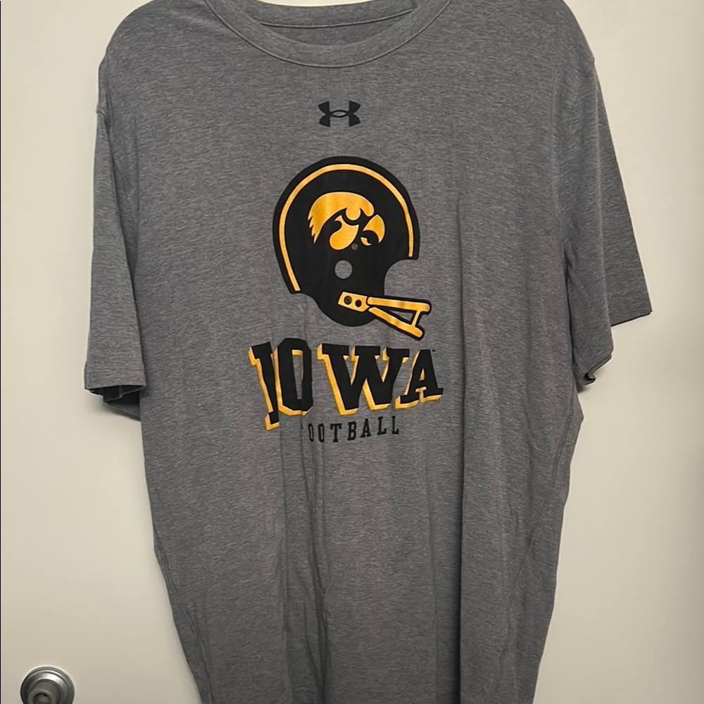 Under Armour Gray Iowa Football T-Shirt